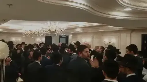 חתונת נכדתו של הרב בוארון, קורונה, התקהלות חתונת נכדתו של הרב בוארון, קורונה, התקהלות