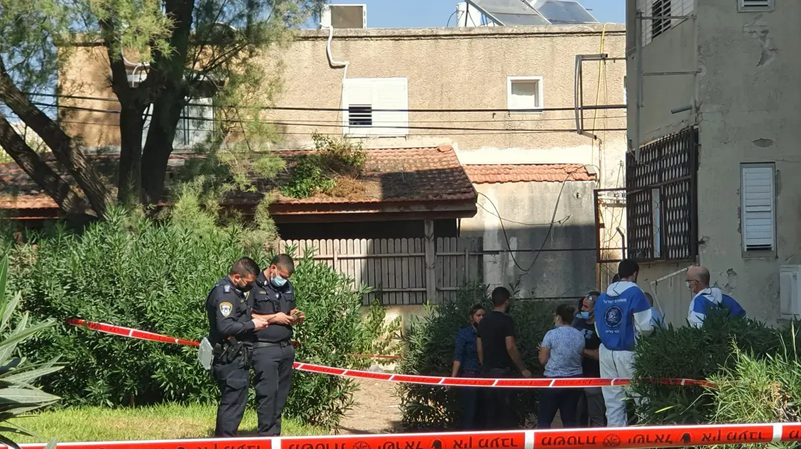 זירת החשד לרצח בחיפה 19 באוקטובר 2020 זירת החשד לרצח בחיפה 19 באוקטובר 2020