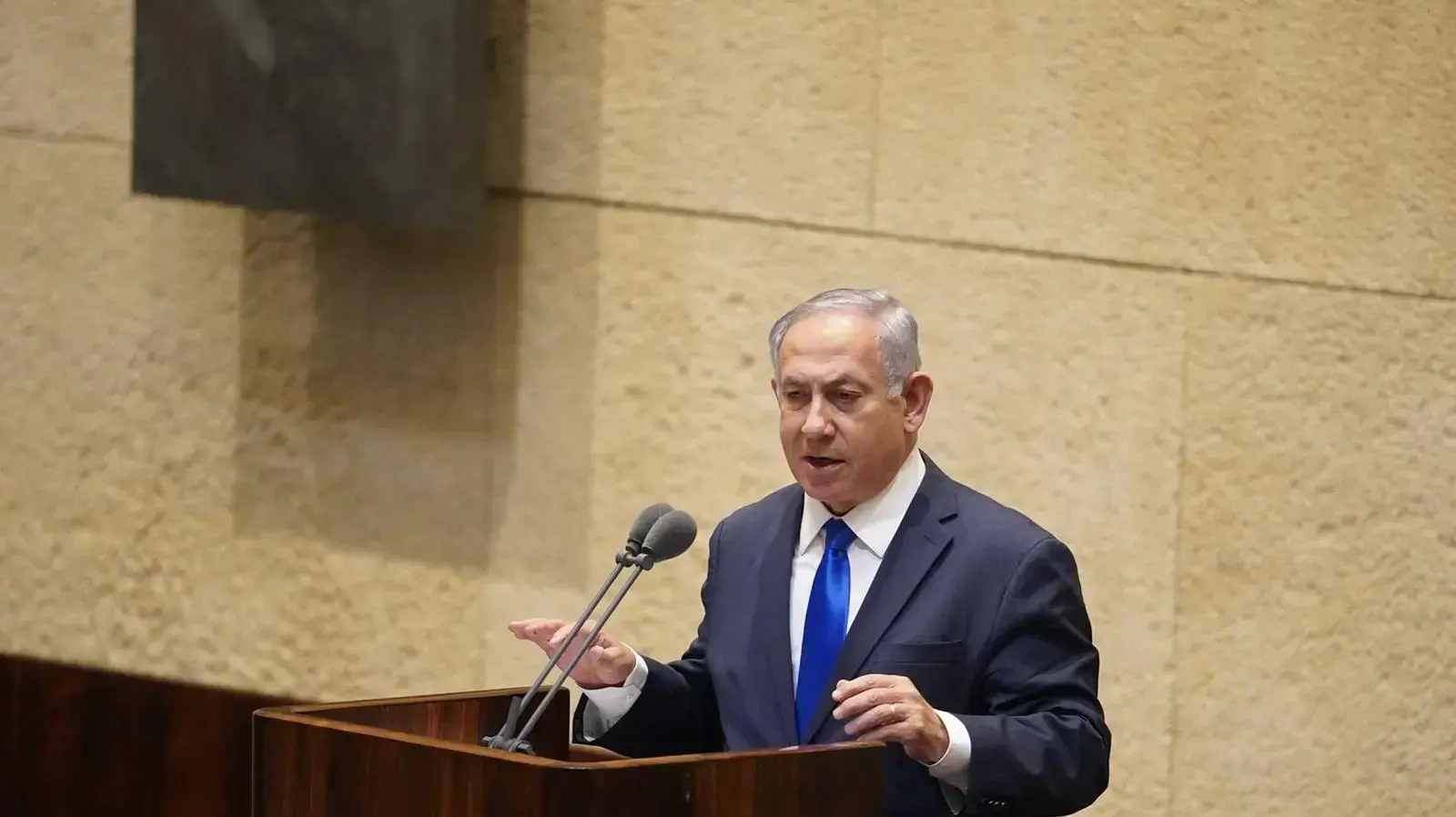 ראש הממשלה בנימין נתניהו בדיון על "הכישלון המחפיר של ראש הממשלה בניהול המשבר הכלכלי והבריאותי",19 באוקטובר 2020