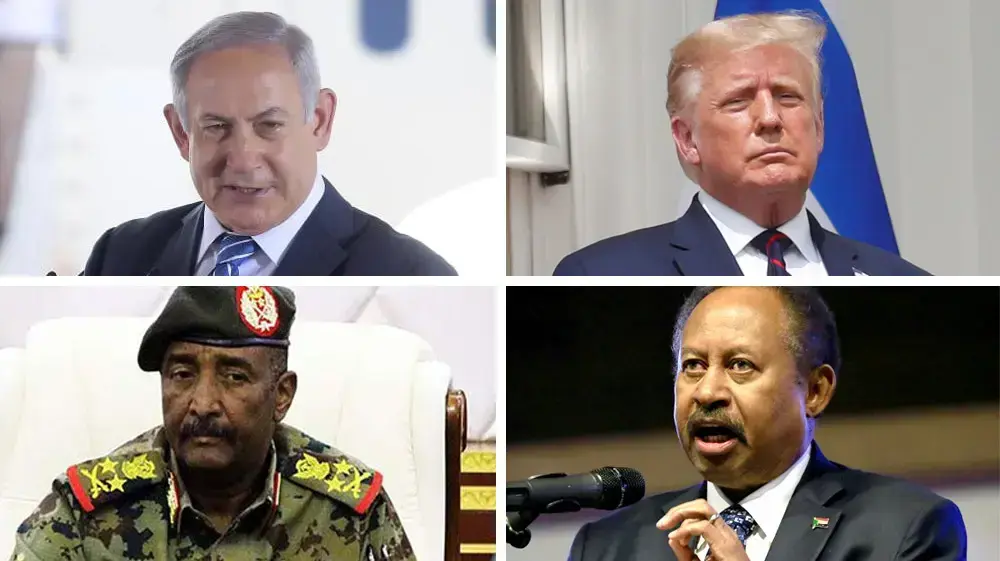 טראמפ, נתניהו, חמדוכ, אל-בורהאן