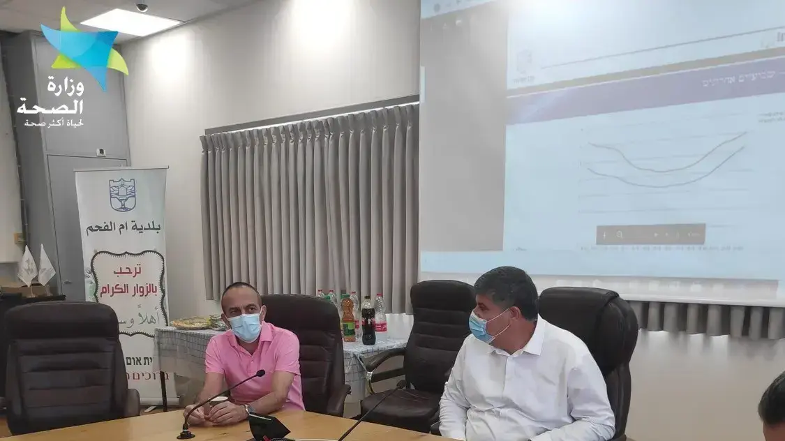 ממונה הקורונה, פרופ' רוני גמזו, בביקור בעיריית אום אל-פחם, 24 באוקטובר 2020 ממונה הקורונה, פרופ' רוני גמזו, בביקור בעיריית אום אל-פחם, 24 באוקטובר 2020