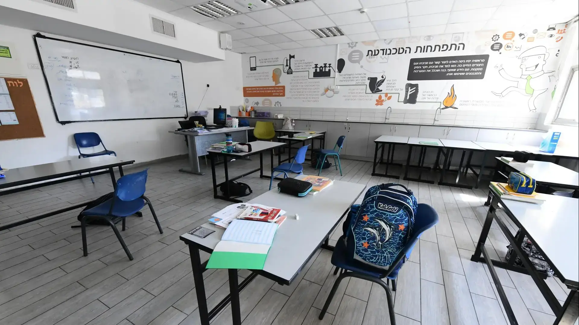 הכנות בבית הספר "יסוד המעלה" לקראת החזרה ללימודים אחרי הסגר, ראשון לציון, 26 באוקטובר 2020 הכנות בבית הספר "יסוד המעלה" לקראת החזרה ללימודים אחרי הסגר, ראשון לציון, 26 באוקטובר 2020