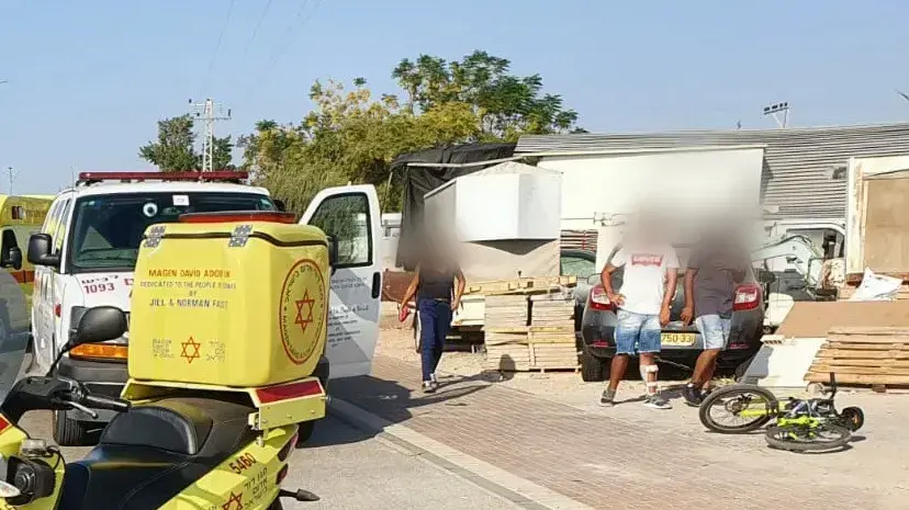 זירת התאונה באשקלון 26 באוקטובר 2020 זירת התאונה באשקלון 26 באוקטובר 2020