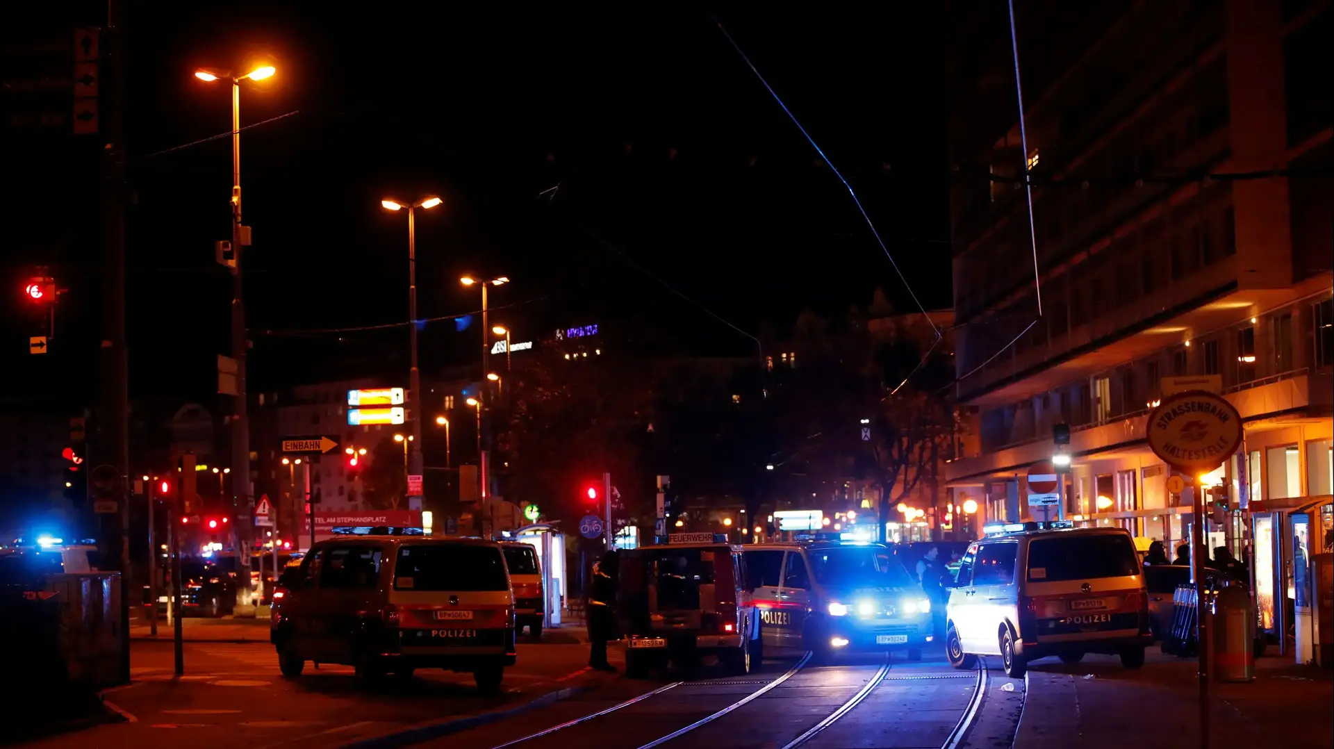 זירת הירי לעבר בית כנסת בווינה, אוסטריה 2 בנובמבר 2020