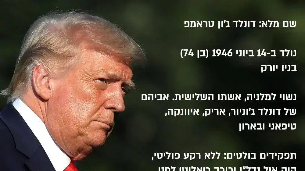 תעודת זהות של דונלד טראמפ