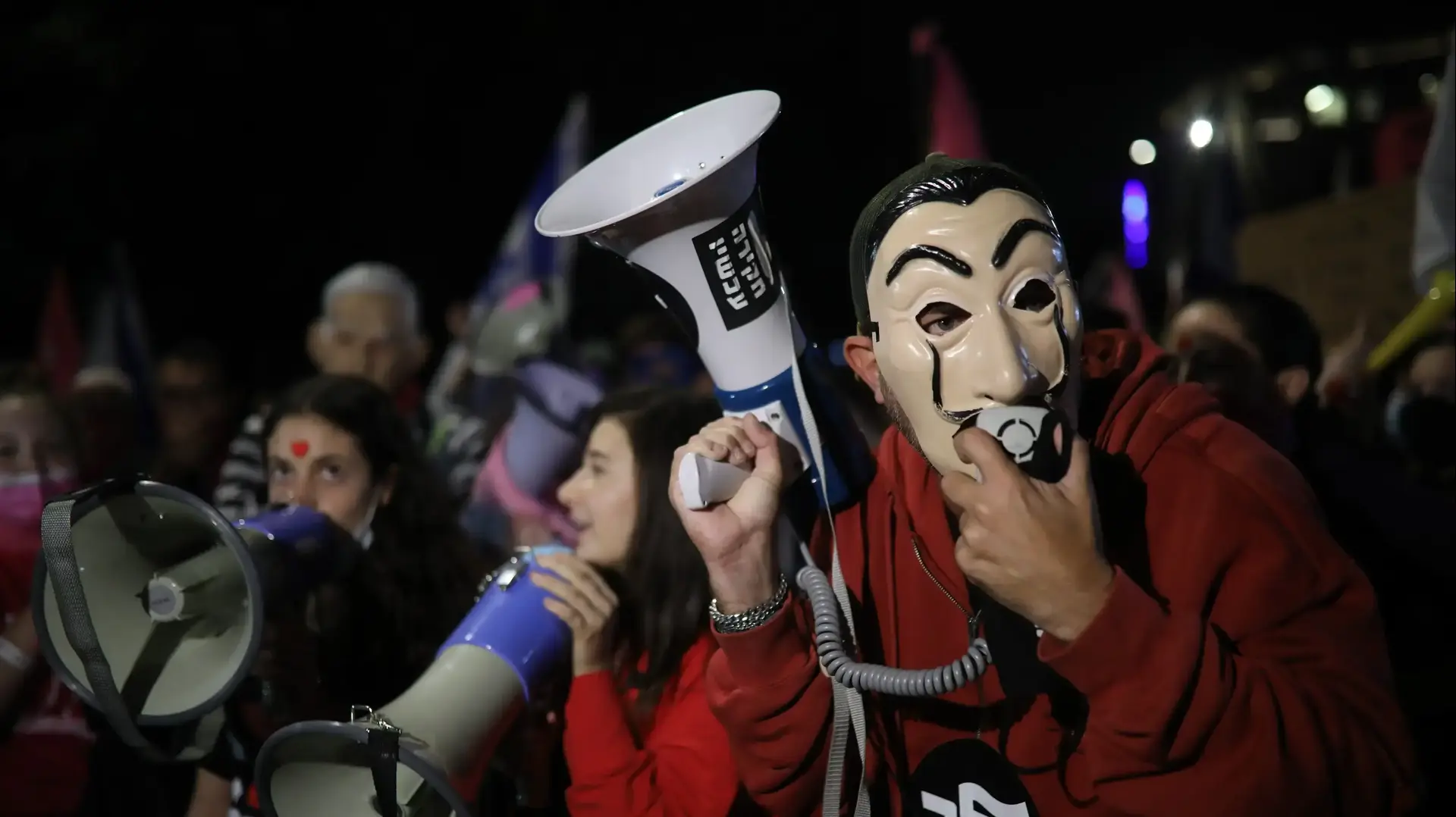 הפגנת נגד הממשלה, מעון ראש הממשלה, בלפור, ירושלים, 7 בנובמבר 2020 הפגנת נגד הממשלה, מעון ראש הממשלה, בלפור, ירושלים, 7 בנובמבר 2020