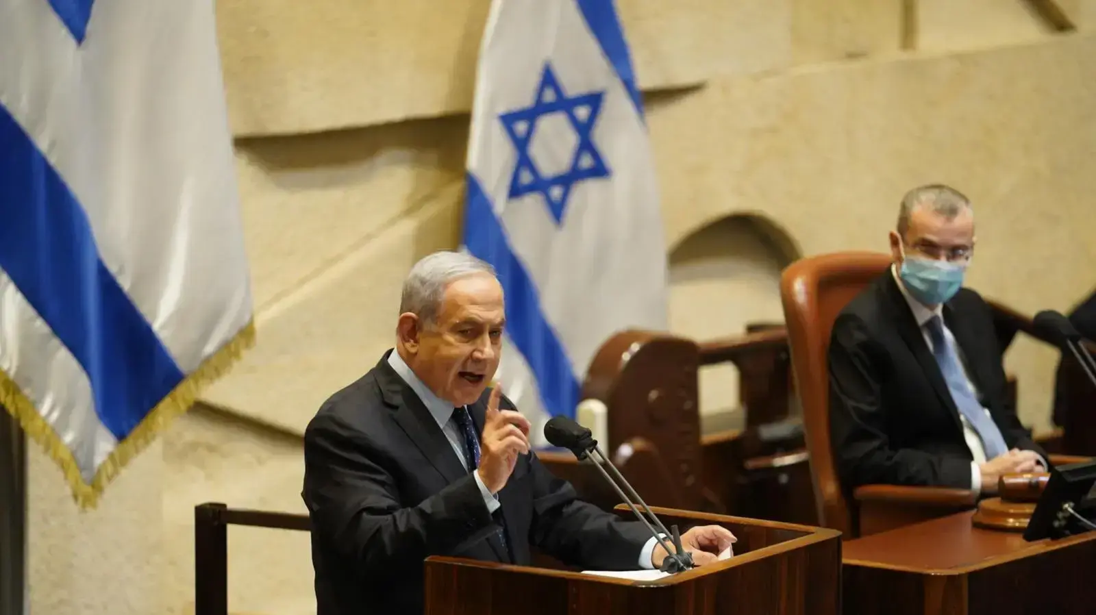 ראש הממשלה בנימין נתניהו, על הסכם השלום עם בחריין, מליאת הכנסת, 10 בנובמבר 2020 ראש הממשלה בנימין נתניהו, על הסכם השלום עם בחריין, מליאת הכנסת, 10 בנובמבר 2020