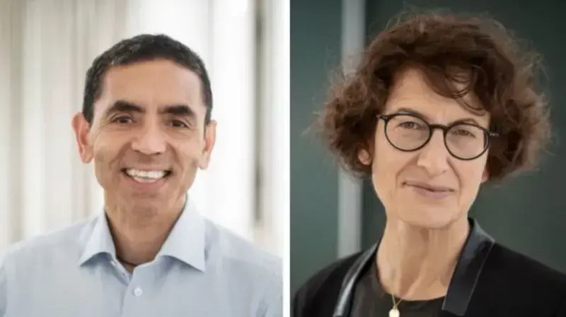 בעל ואישה ממוצא גרמני וטרוקי בעלי חברת ביוטכנולוגיה במירוץ לשיווק חיסון נגד נגיף הקורונה 
