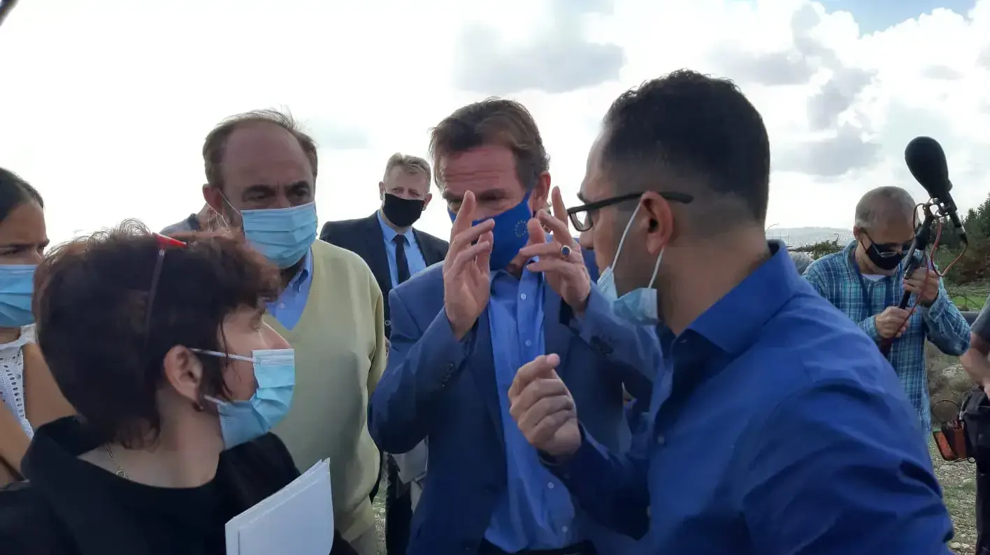 ביקור נציגי האיחוד האירופי בגבעת המטוס, 16 בנובמבר 2020 ביקור נציגי האיחוד האירופי בגבעת המטוס, 16 בנובמבר 2020