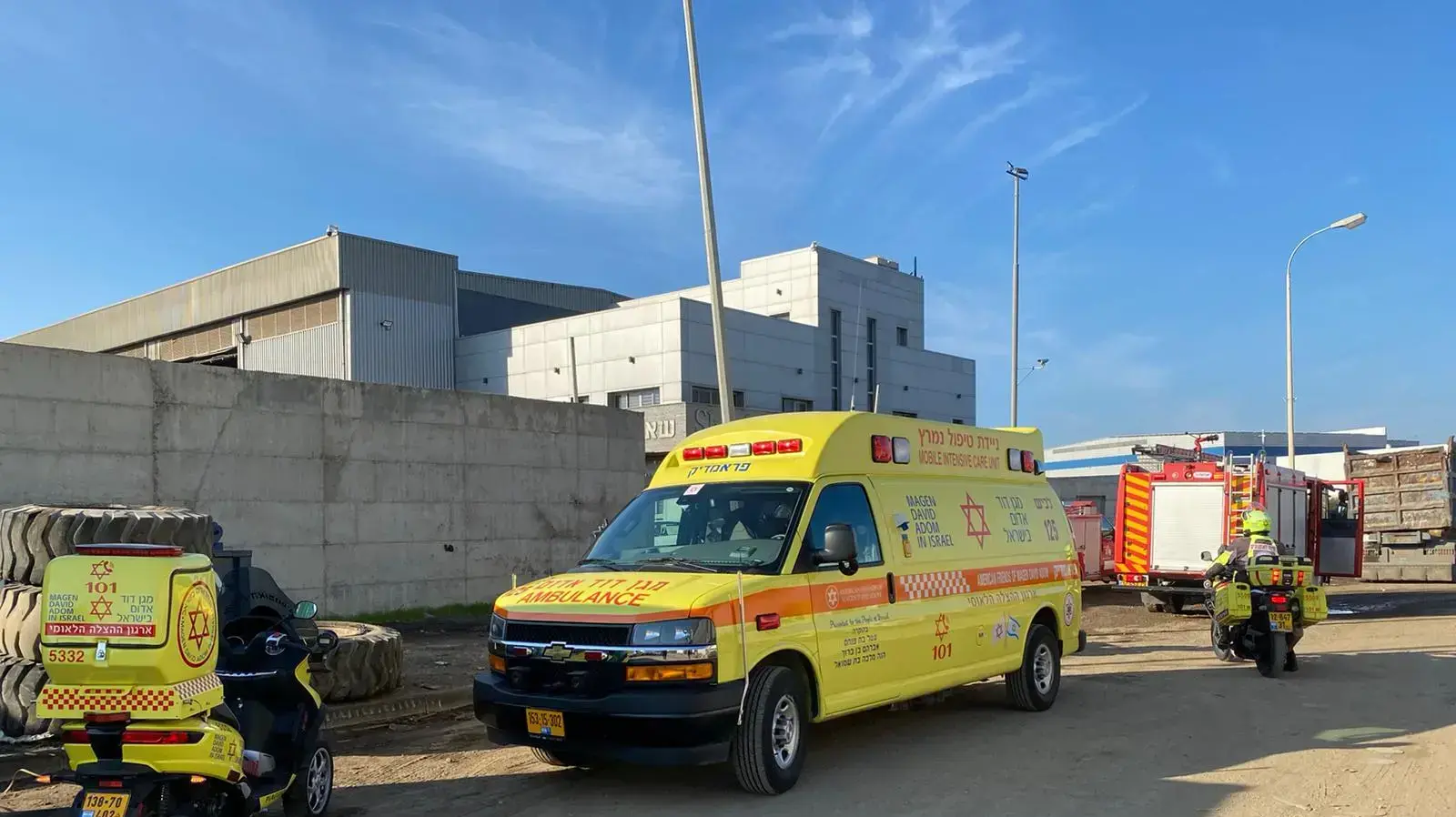 זירת פיצוץ הגז במפעל באשדוד 17 בנובמבר 2020 זירת פיצוץ הגז במפעל באשדוד 17 בנובמבר 2020