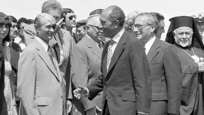 נשיא מצרים סאדאת מבקר בחיפה 03 בספטמבר 1979 
