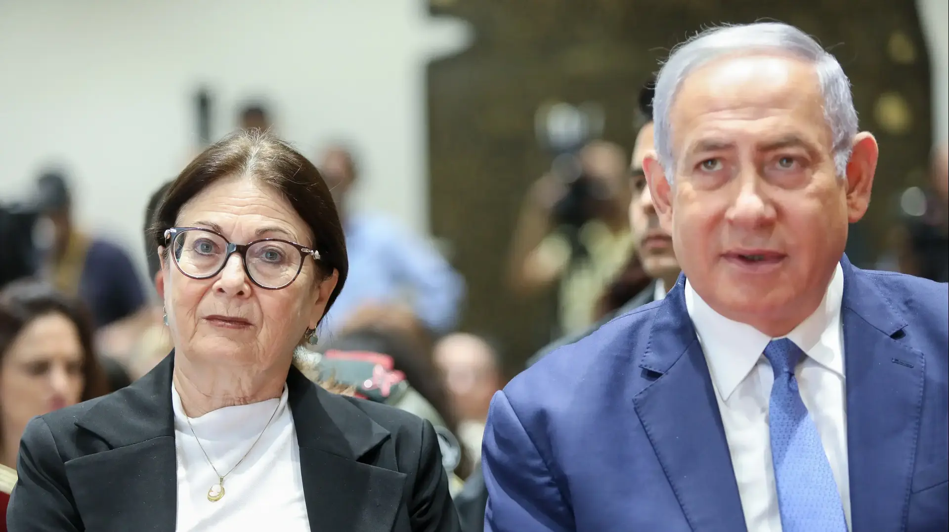 ראש הממשלה בנימין נתניהו ונשיאת בית המשפט העליון אסתר חיות - 17 ביוני 2019 ראש הממשלה בנימין נתניהו ונשיאת בית המשפט העליון אסתר חיות - 17 ביוני 2019
