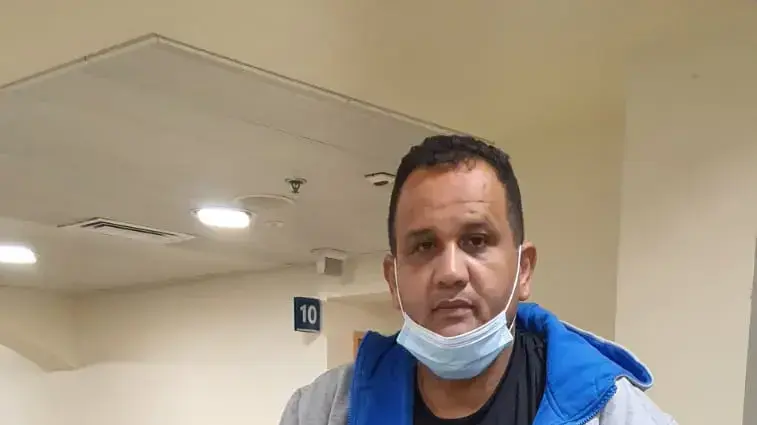 מוחמד לוטפי ג'רבאן, חבר מועצה מג'סר א-זרקא,לאחר שנורה ברגלו. 24 במרץ 2019 מוחמד לוטפי ג'רבאן, חבר מועצה מג'סר א-זרקא,לאחר שנורה ברגלו. 24 במרץ 2019