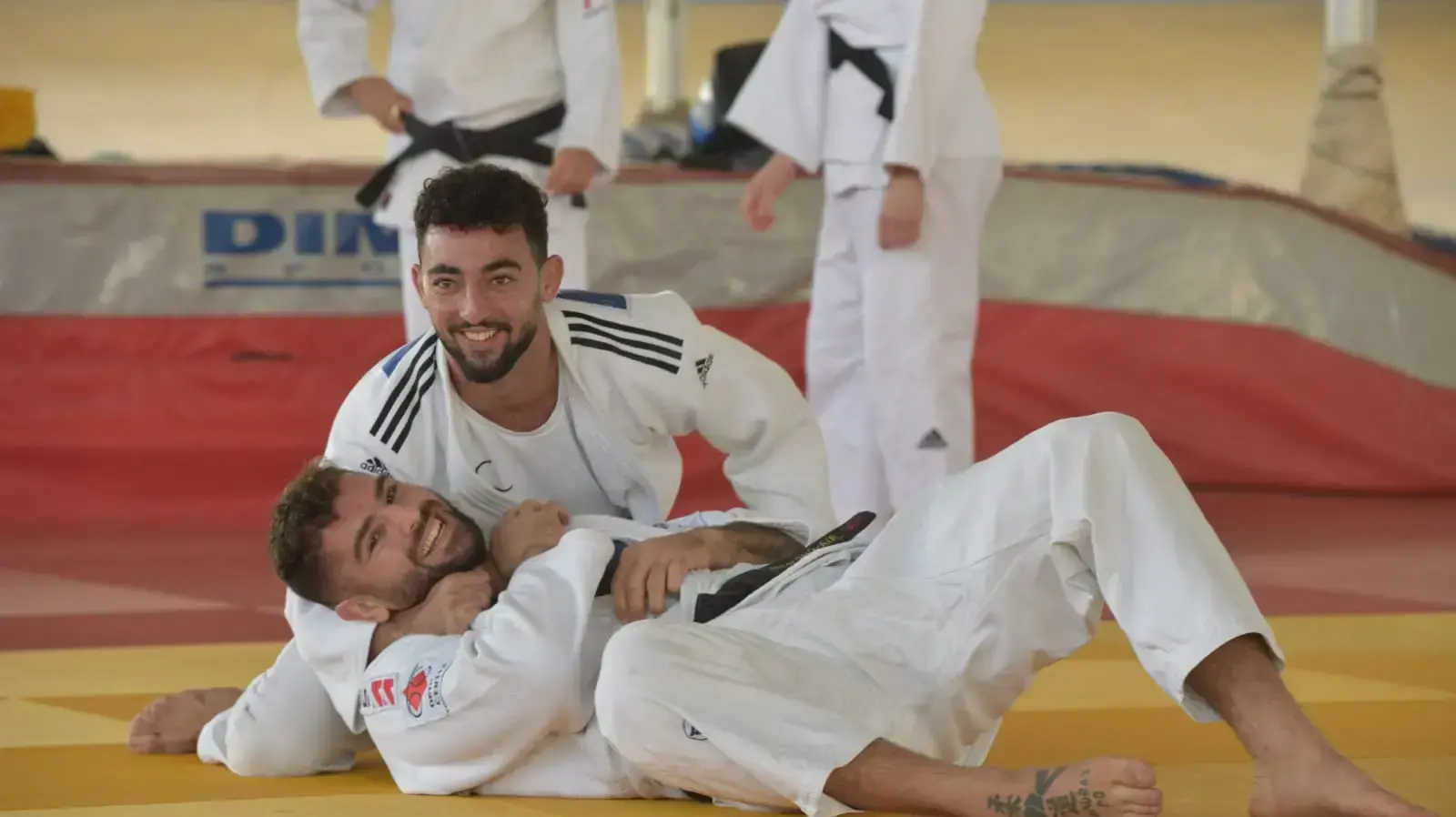 פיטר פלצ'יק ג'ודוקא ישראלי עם יהונתן אלבז פיטר פלצ'יק ג'ודוקא ישראלי עם יהונתן אלבז