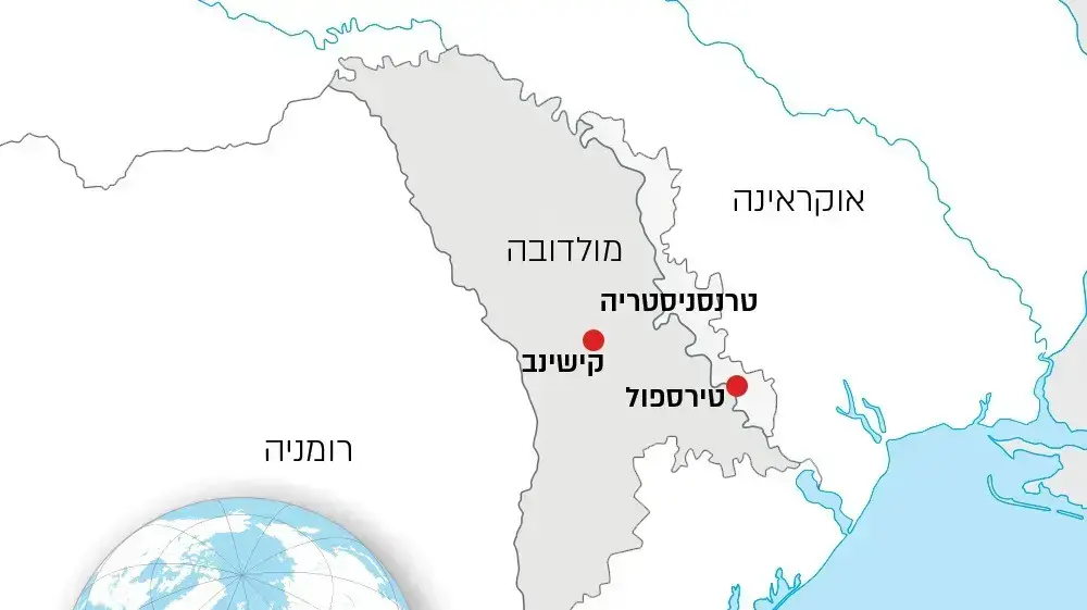 מפה של מובלעת טרנסניסטריה, מולדובה מפה של מובלעת טרנסניסטריה, מולדובה