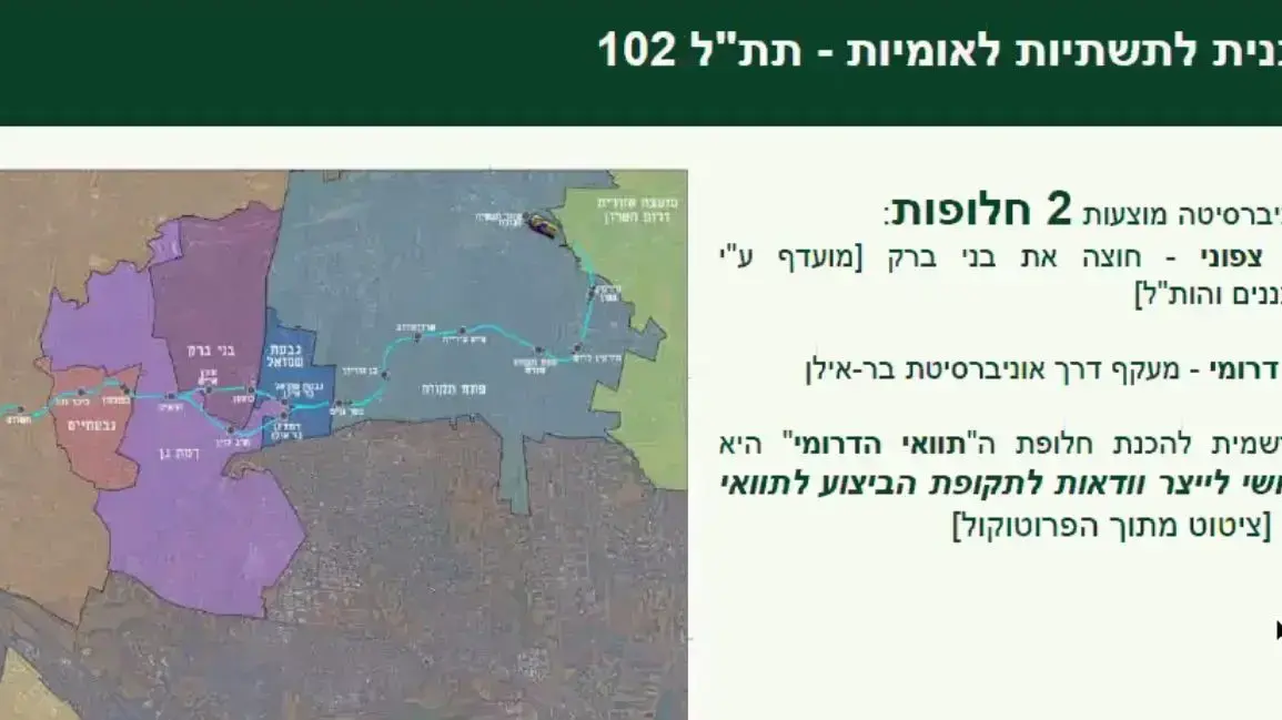 החלופות לקו המטרו M2 כפי שהוצגו בתכנית לתשתיות לאומיות. 1 בדצמבר 2020 החלופות לקו המטרו M2 כפי שהוצגו בתכנית לתשתיות לאומיות. 1 בדצמבר 2020