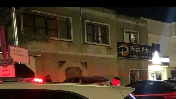 זירת הרצח של צעיר בן 27 בישוב ג'ת שבמשולש. 3 בדצמבר 2020 זירת הרצח של צעיר בן 27 בישוב ג'ת שבמשולש. 3 בדצמבר 2020