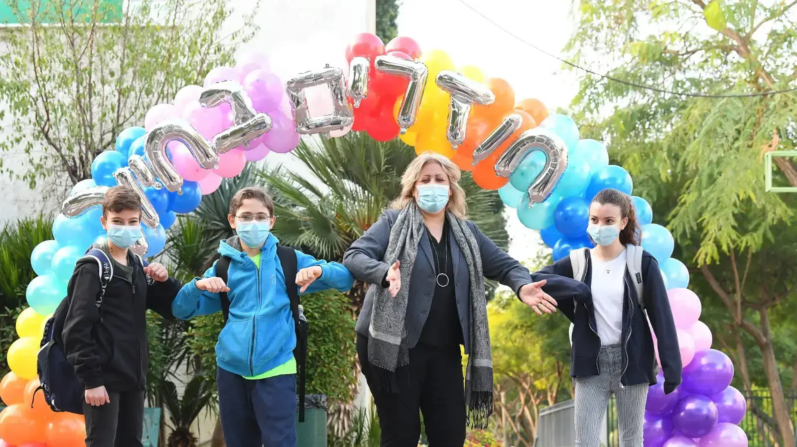 תלמידים חוזרים ללימודים, חטיבת ביניים השרון, רעננה, 6 בדצמבר 2020 תלמידים חוזרים ללימודים, חטיבת ביניים השרון, רעננה, 6 בדצמבר 2020