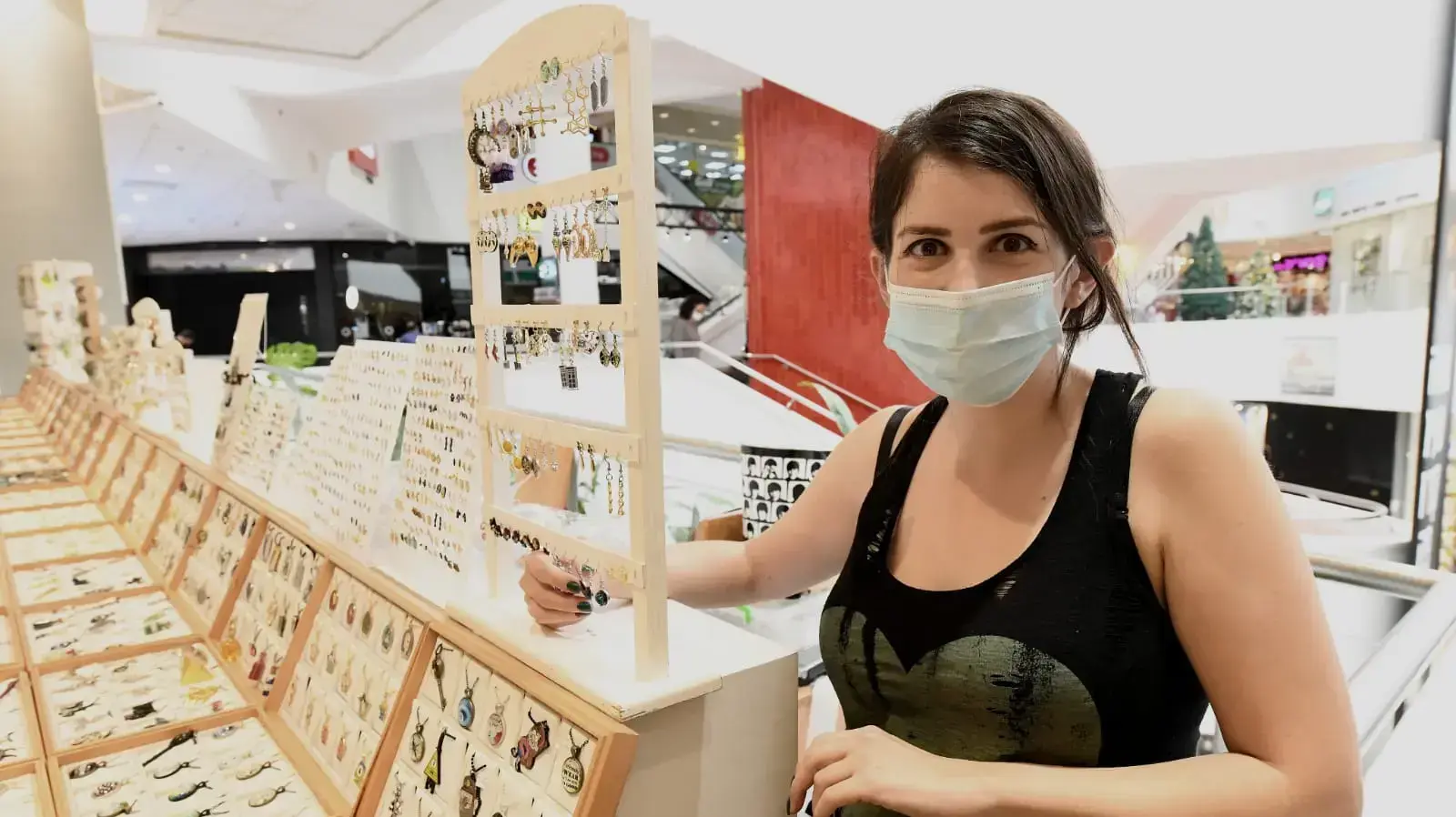 לימור שטרן, בעלת דוכן בדיזנגוף סנטר, 9 בדצמבר 2020