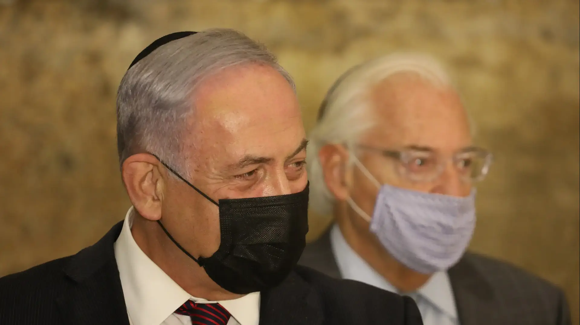 ראש הממשלה, בנימין נתניהו במהלך הצהרה בכותל 10 בדצמבר 2020 ראש הממשלה, בנימין נתניהו במהלך הצהרה בכותל 10 בדצמבר 2020
