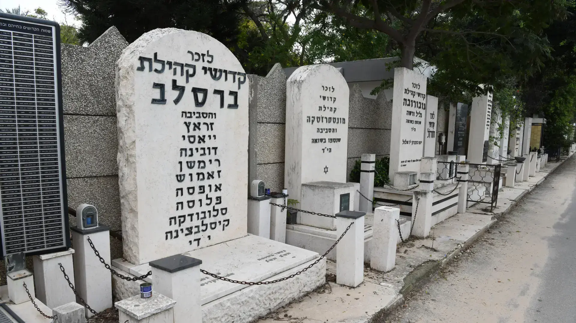 אנדרטאות קהילות השואה, בית העלמין בחולון 14 בדצמבר 2020 אנדרטאות קהילות השואה, בית העלמין בחולון 14 בדצמבר 2020