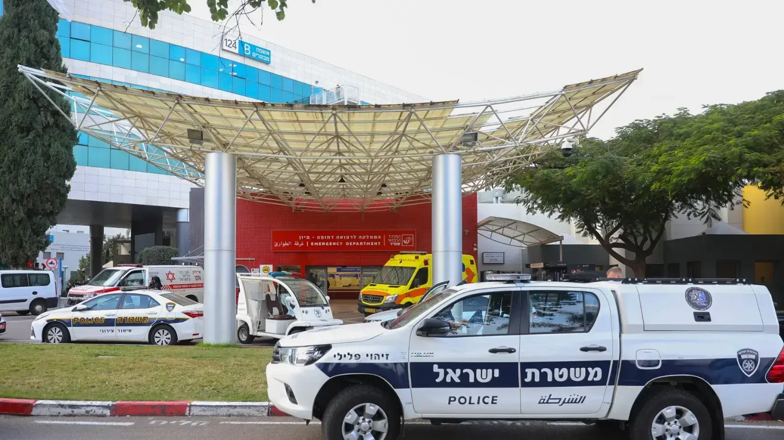 זירת אירוע הירי באסף הרופא 15 בדצמבר 2020