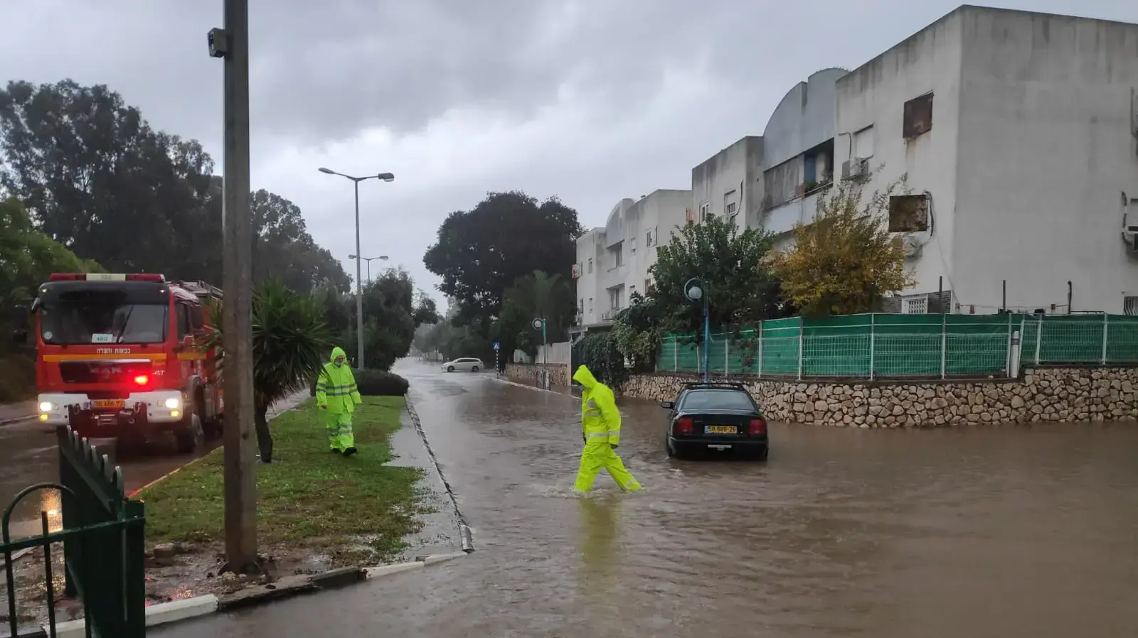 הצפות בפרדס חנה 16 בדצמבר 2020 הצפות בפרדס חנה 16 בדצמבר 2020