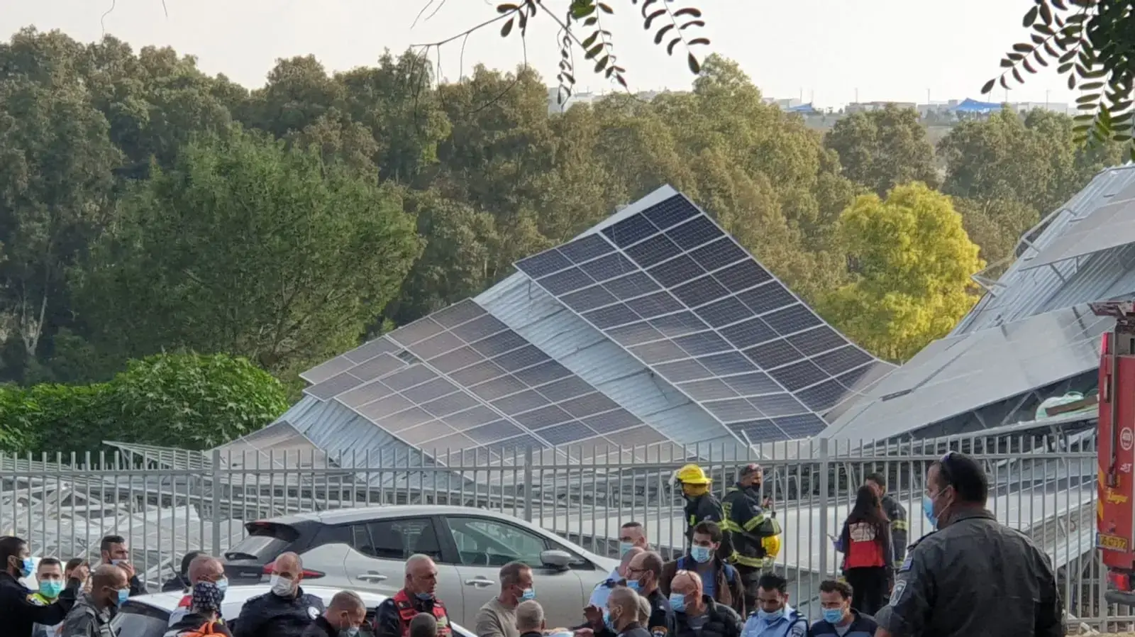 הגג שקרס בביה"ס כדורי למרגלות הר תבור בגליל התחתון 23 בצדמבר 2020