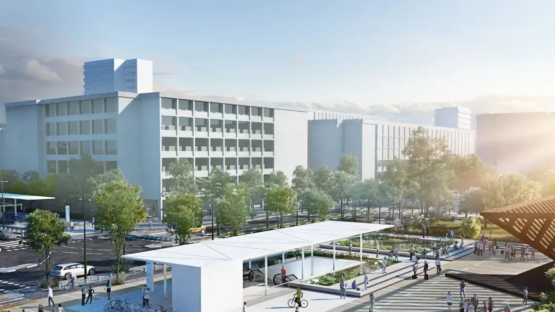 הדמיה של תחנת הרכבת הקלה בכיכר רבין בתל אביב הדמיה של תחנת הרכבת הקלה בכיכר רבין בתל אביב