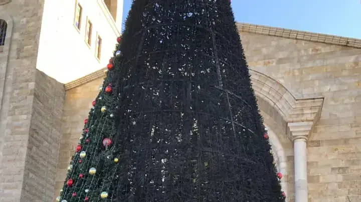שריפת עץ אשוח בסכנין, 26 בדצמבר 2020 שריפת עץ אשוח בסכנין, 26 בדצמבר 2020