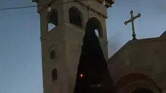 שריפת עץ אשוח בסכנין, 26 בדצמבר 2020 שריפת עץ אשוח בסכנין, 26 בדצמבר 2020