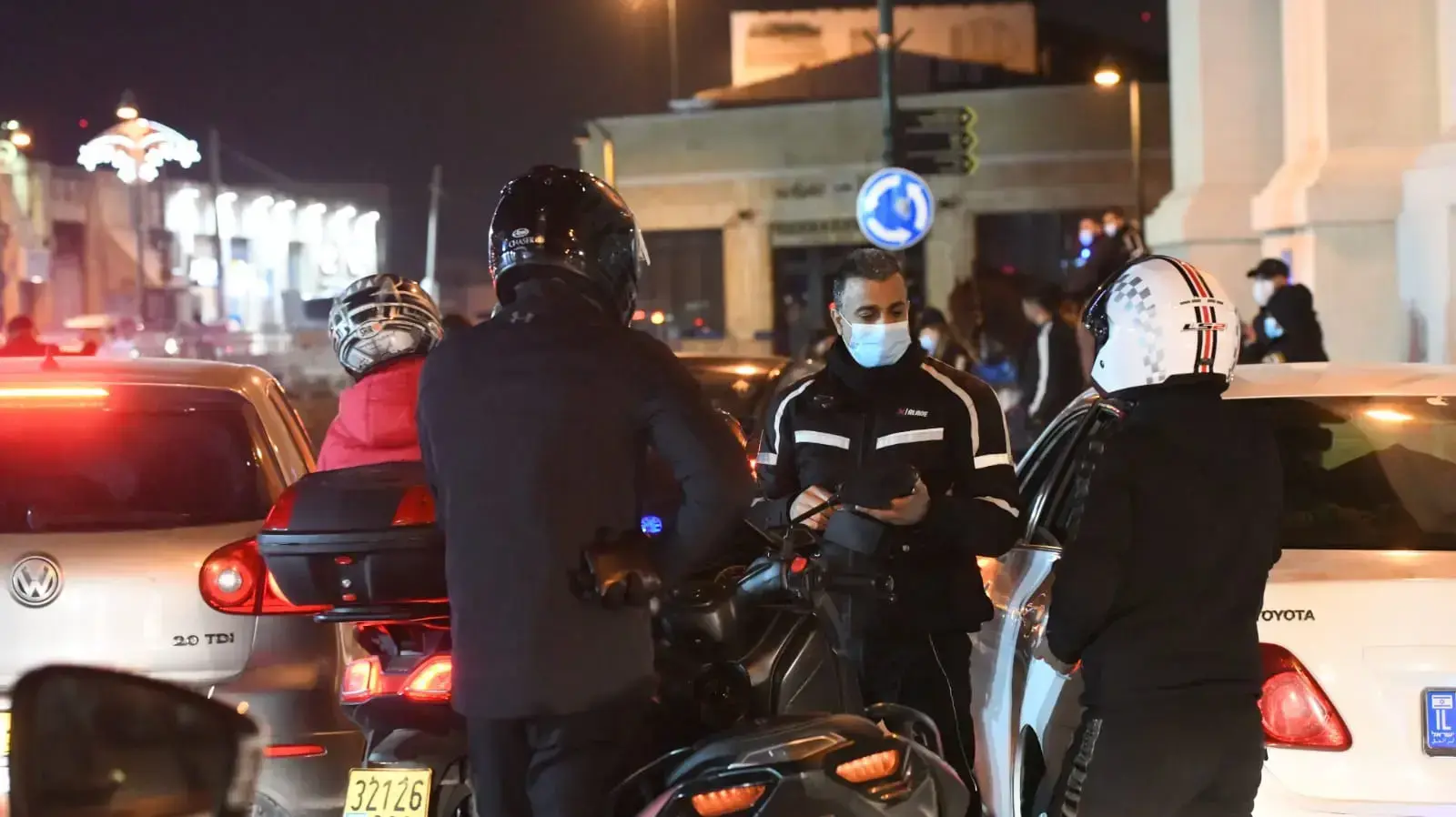 אכיפת הגבלות הקורונה בחגיגות השנה החדשה בתל אביב, 1 בינואר 2021
