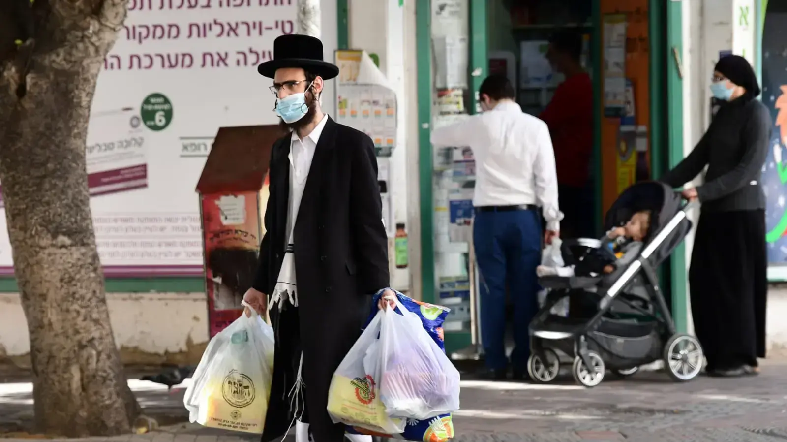 תחילת הסגר ההרמטי, בני ברק, 8 בינואר 2021 תחילת הסגר ההרמטי, בני ברק, 8 בינואר 2021