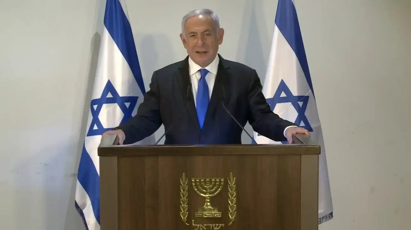ראש הממשלה, בנימין נתניהו בהצהרה לתקשורת בעיריית נצרת, 13 בינואר 2021 ראש הממשלה, בנימין נתניהו בהצהרה לתקשורת בעיריית נצרת, 13 בינואר 2021