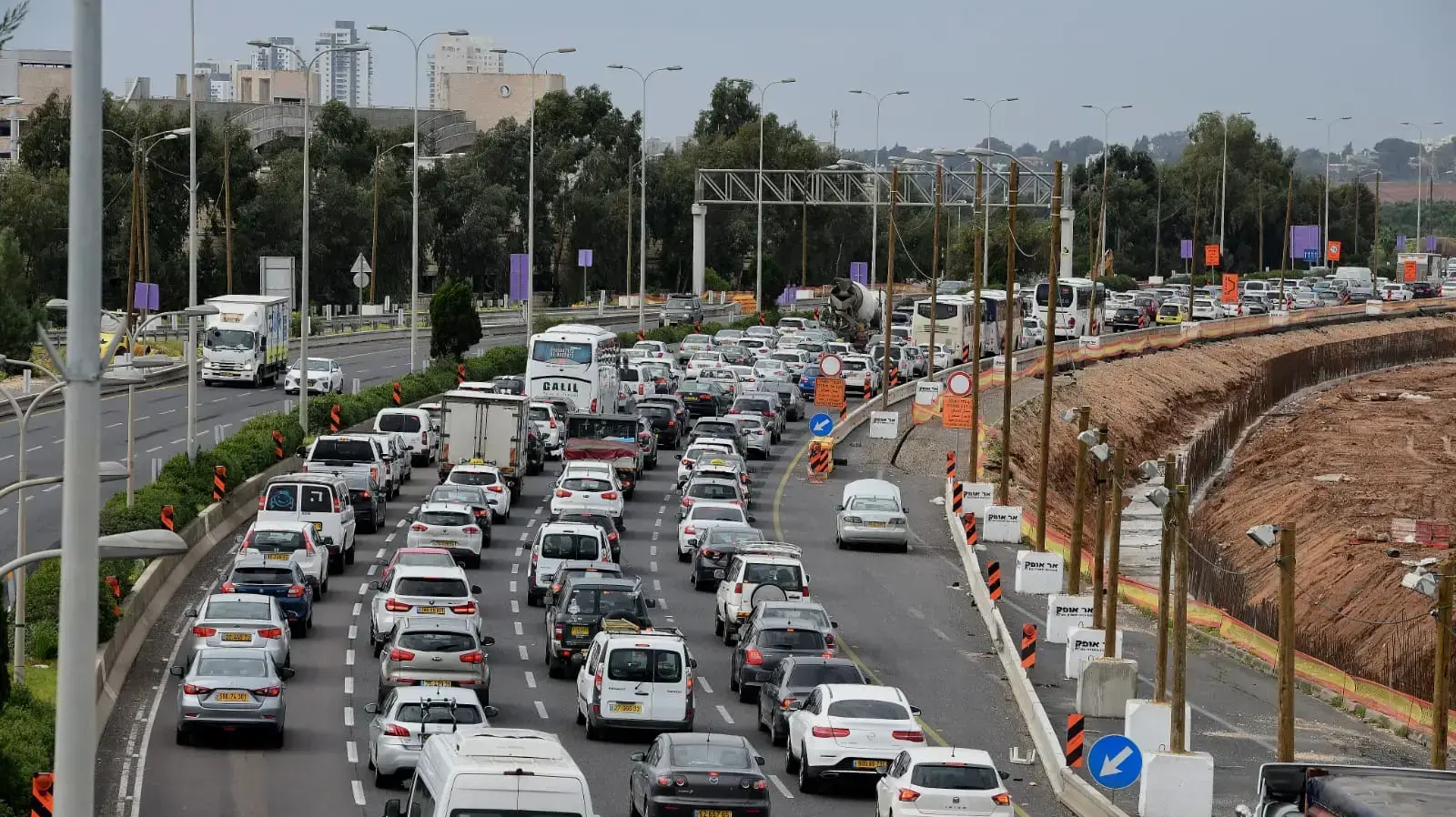 פקק תנועה במחלף התקווה עד מורשה, 15 בינואר 2020 פקק תנועה במחלף התקווה עד מורשה, 15 בינואר 2020