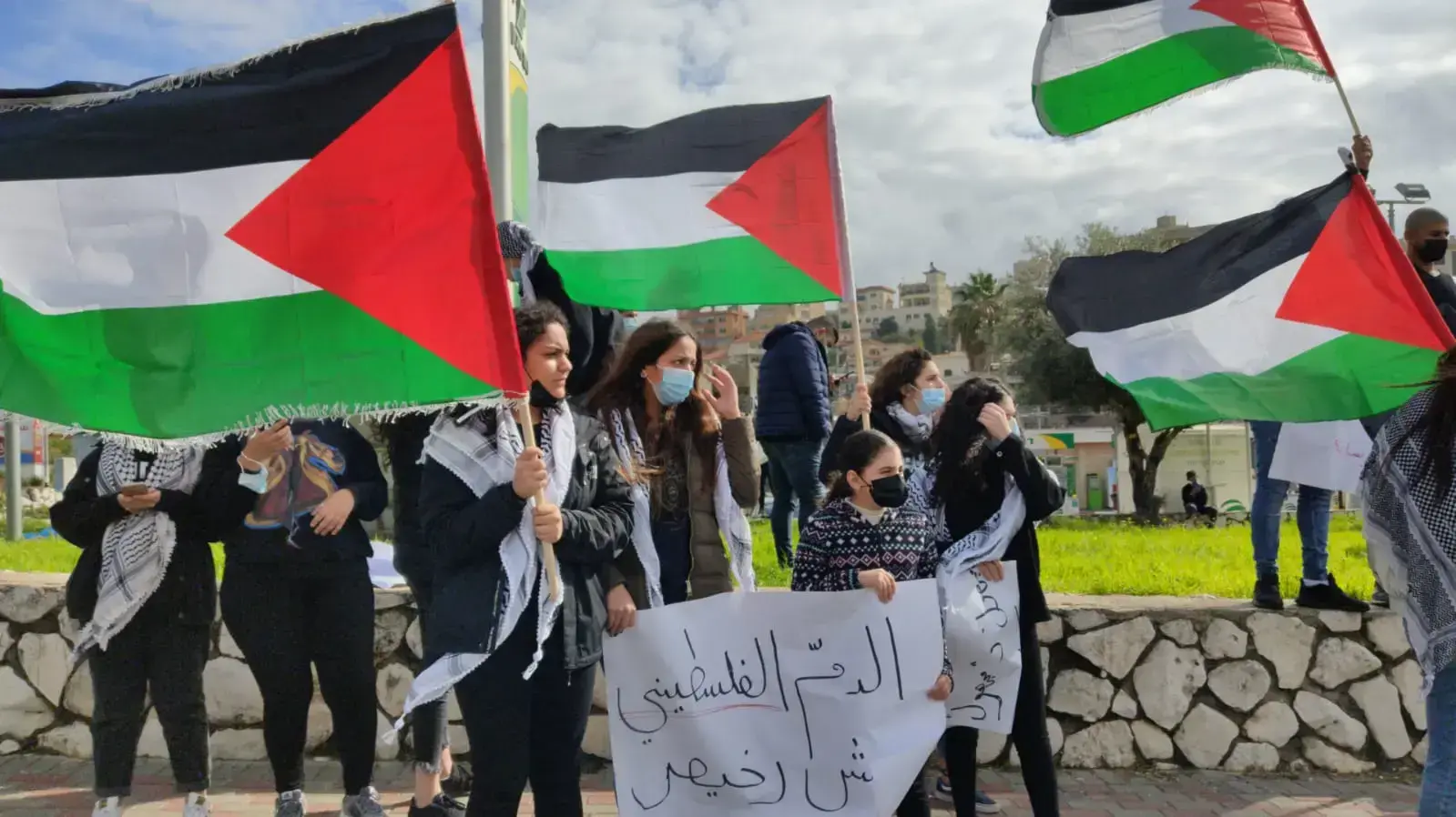 מאות מפגינים באום אל-פחם על הפשיעה בחברה הערבית, 15 בינואר 2021 מאות מפגינים באום אל-פחם על הפשיעה בחברה הערבית, 15 בינואר 2021
