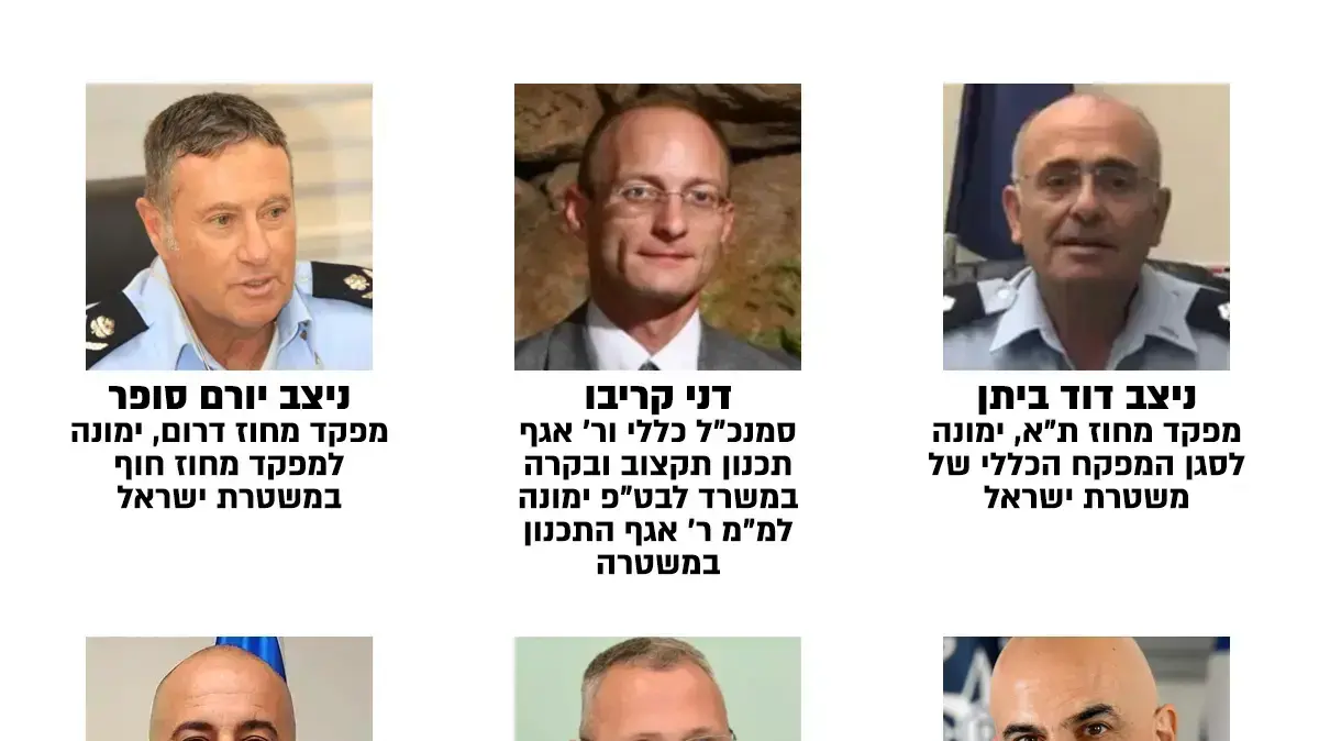 מינויים חדשים במשטרת ישראל מינויים חדשים במשטרת ישראל