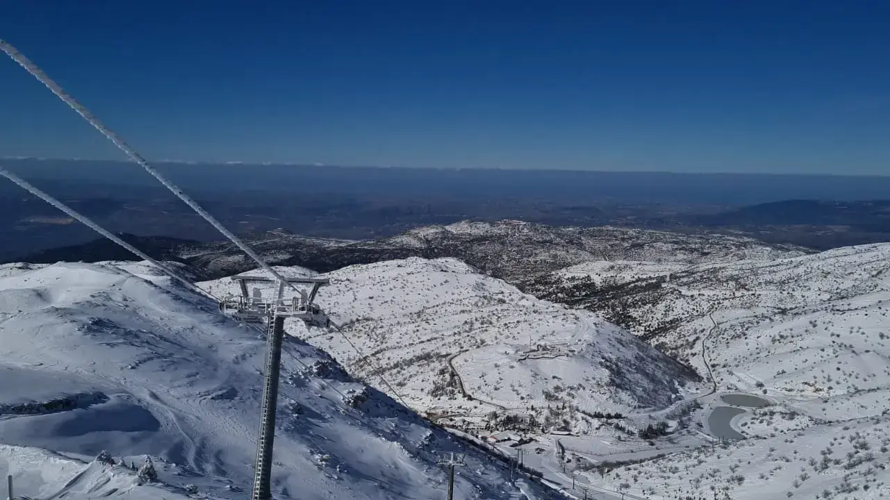 שלג באתר החרמון, 21 בינואר 2021 שלג באתר החרמון, 21 בינואר 2021