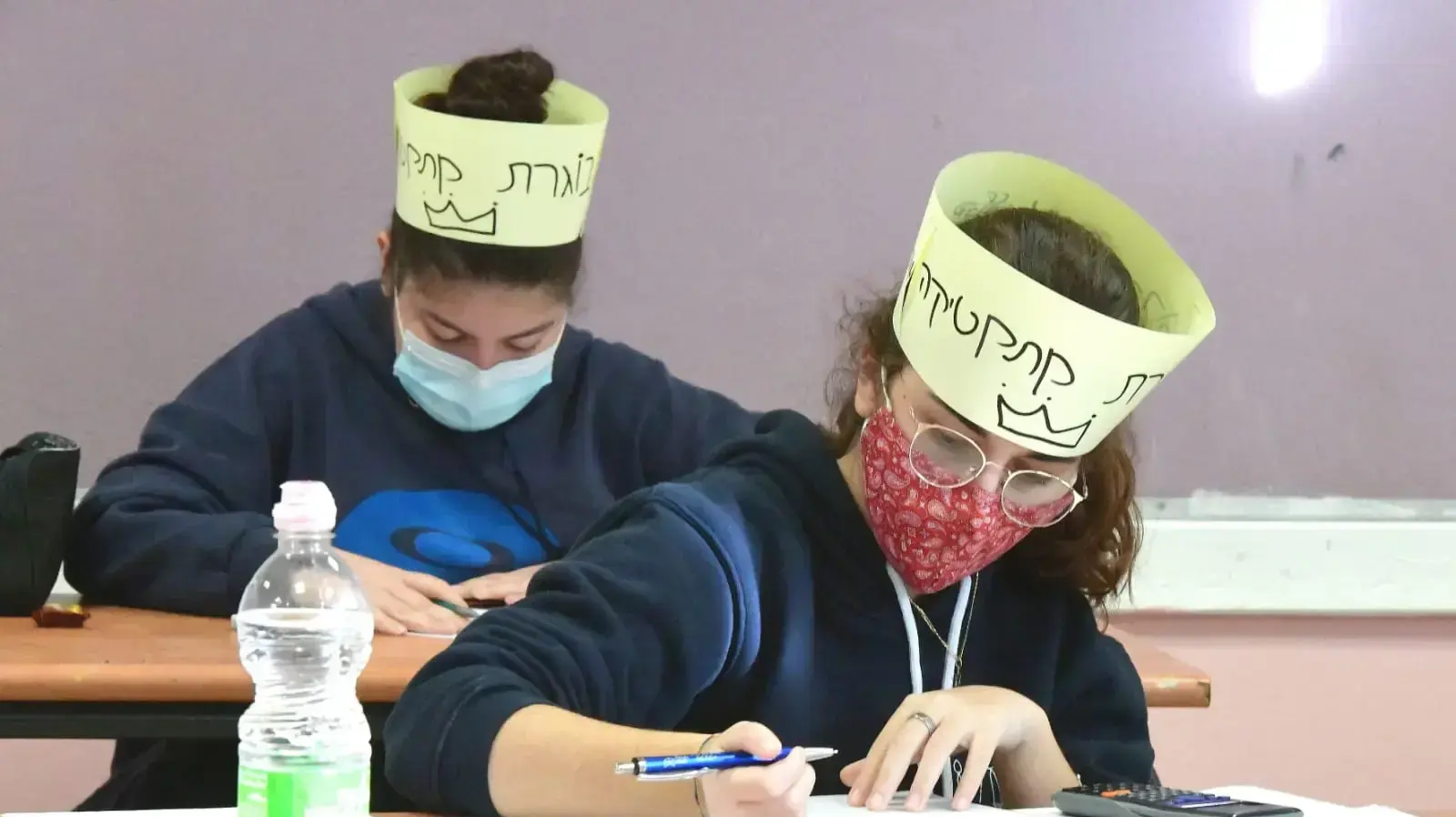 בגרות במתמטיקה תוך כדי סגר הקורונה, בי"ס אמנה כפר סבא, 1 בפברואר 2021