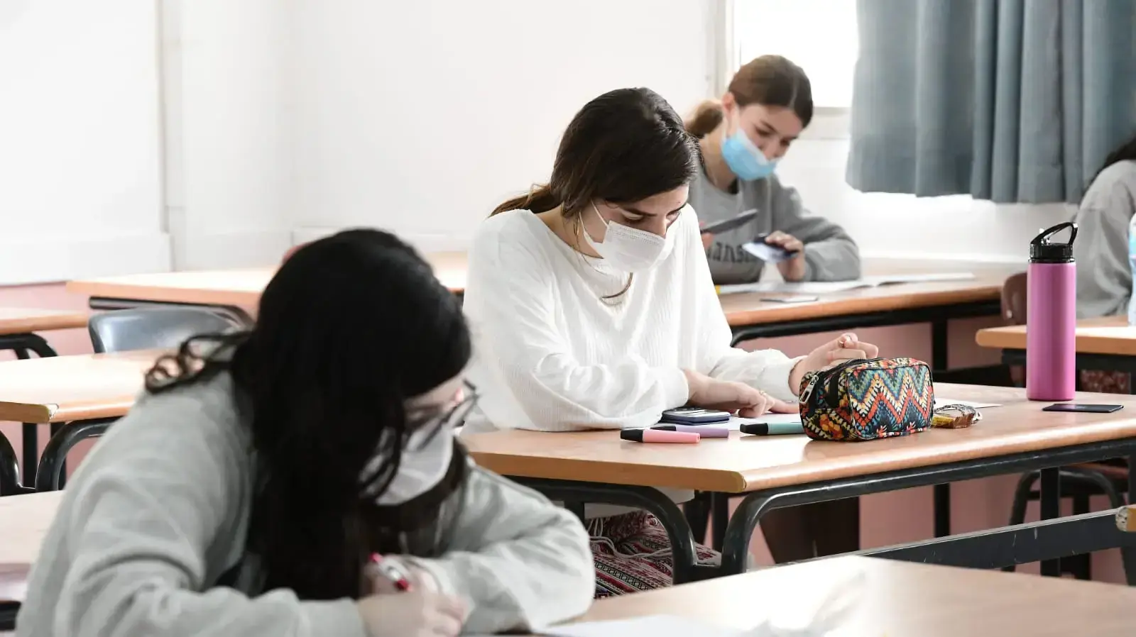 בגרות במתמטיקה תוך כדי סגר הקורונה, בי"ס אמנה כפר סבא, 1 בפברואר 2021
