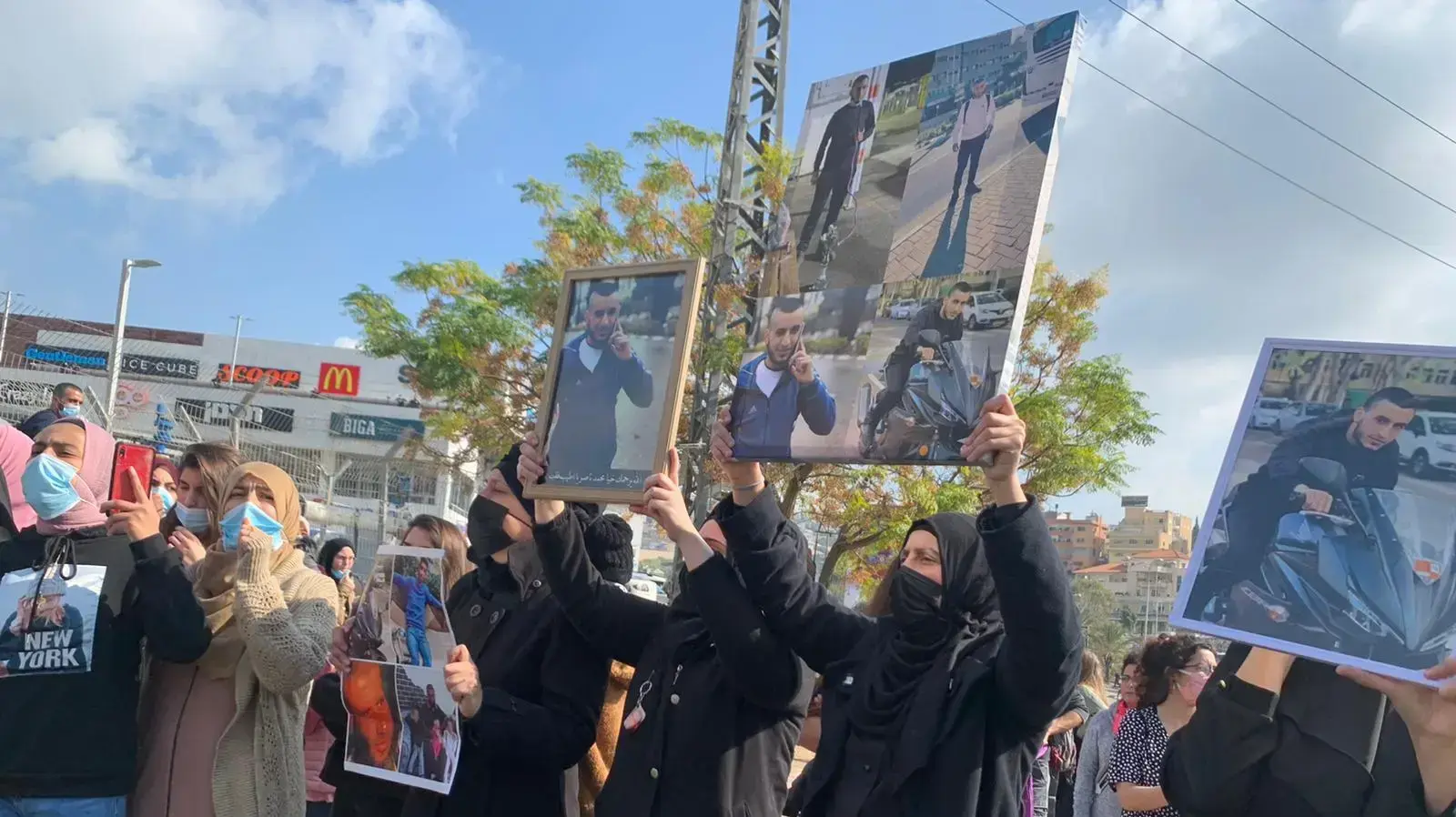 הפגנת מחאה נגד האלימות במגזר הערבי, אום אל-פחם, 5 בפברואר 2021 הפגנת מחאה נגד האלימות במגזר הערבי, אום אל-פחם, 5 בפברואר 2021