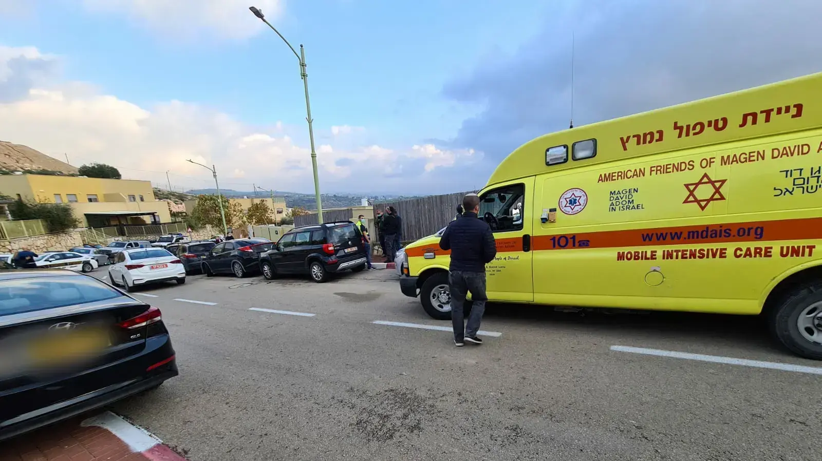 זירת רצח אישה בנעלה שבמטה בבנימין זירת רצח אישה בנעלה שבמטה בבנימין