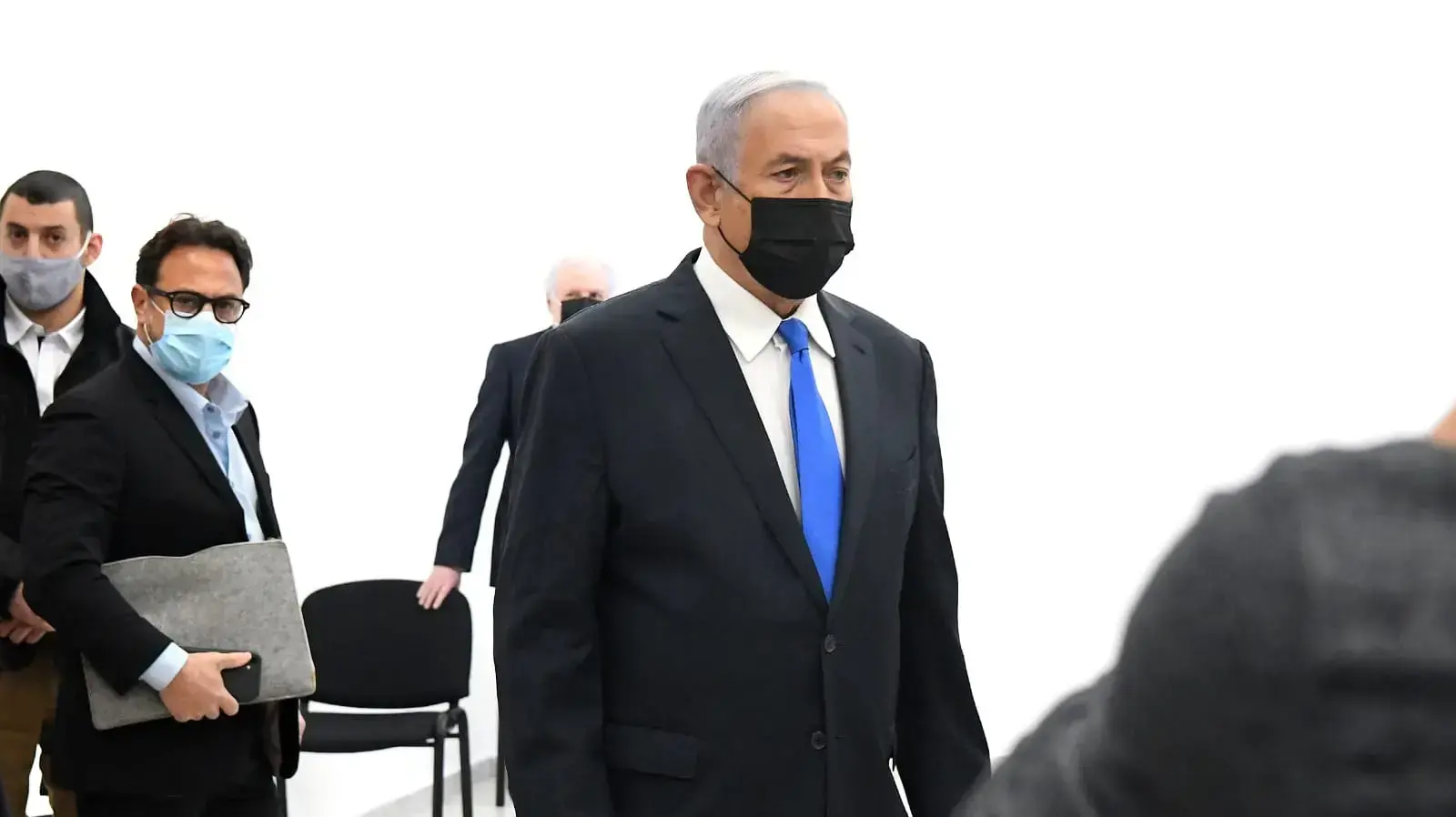 רה"מ נתניהו, בפתח דיון במשפטו בבית המשפט המחוזי, ירושלים 8 בפברואר 2021 רה"מ נתניהו, בפתח דיון במשפטו בבית המשפט המחוזי, ירושלים 8 בפברואר 2021