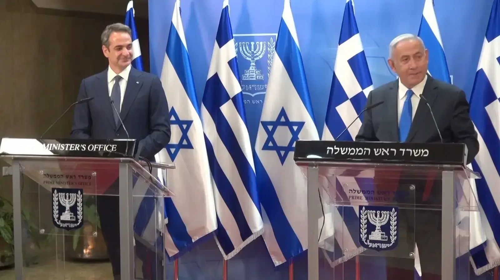רה"מ נתניהו במסע"ת עם ראש ממשלת יוון מיצוטאקיס, 8 בפברואר 2021 רה"מ נתניהו במסע"ת עם ראש ממשלת יוון מיצוטאקיס, 8 בפברואר 2021