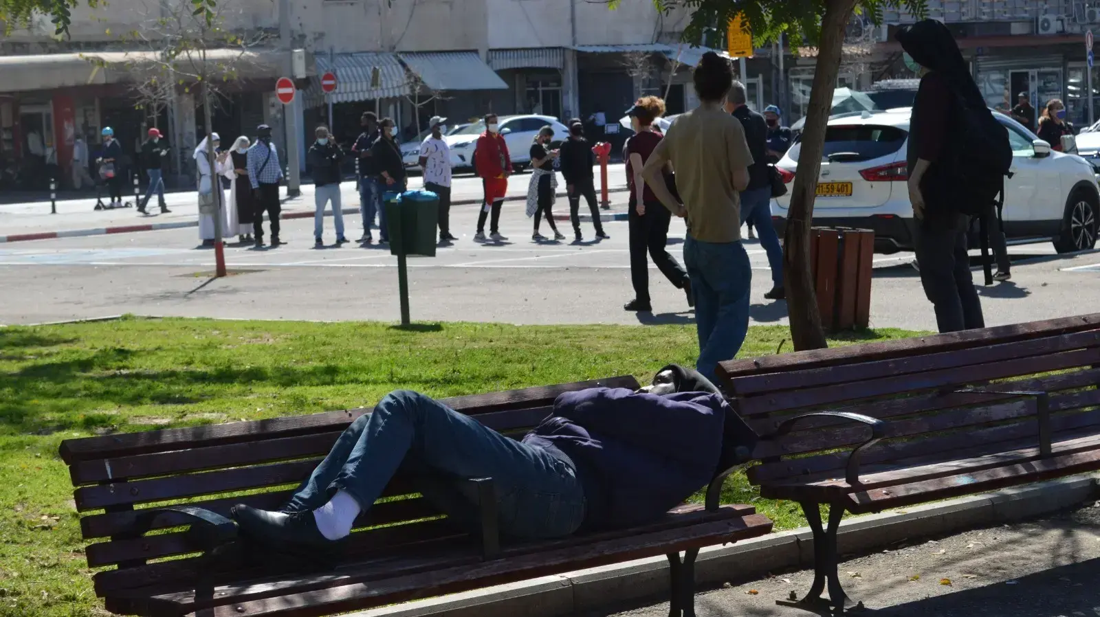 אוכלוסייה זרה בנווה שאנן, תל אביב, 9 בפברואר 2021 אוכלוסייה זרה בנווה שאנן, תל אביב, 9 בפברואר 2021