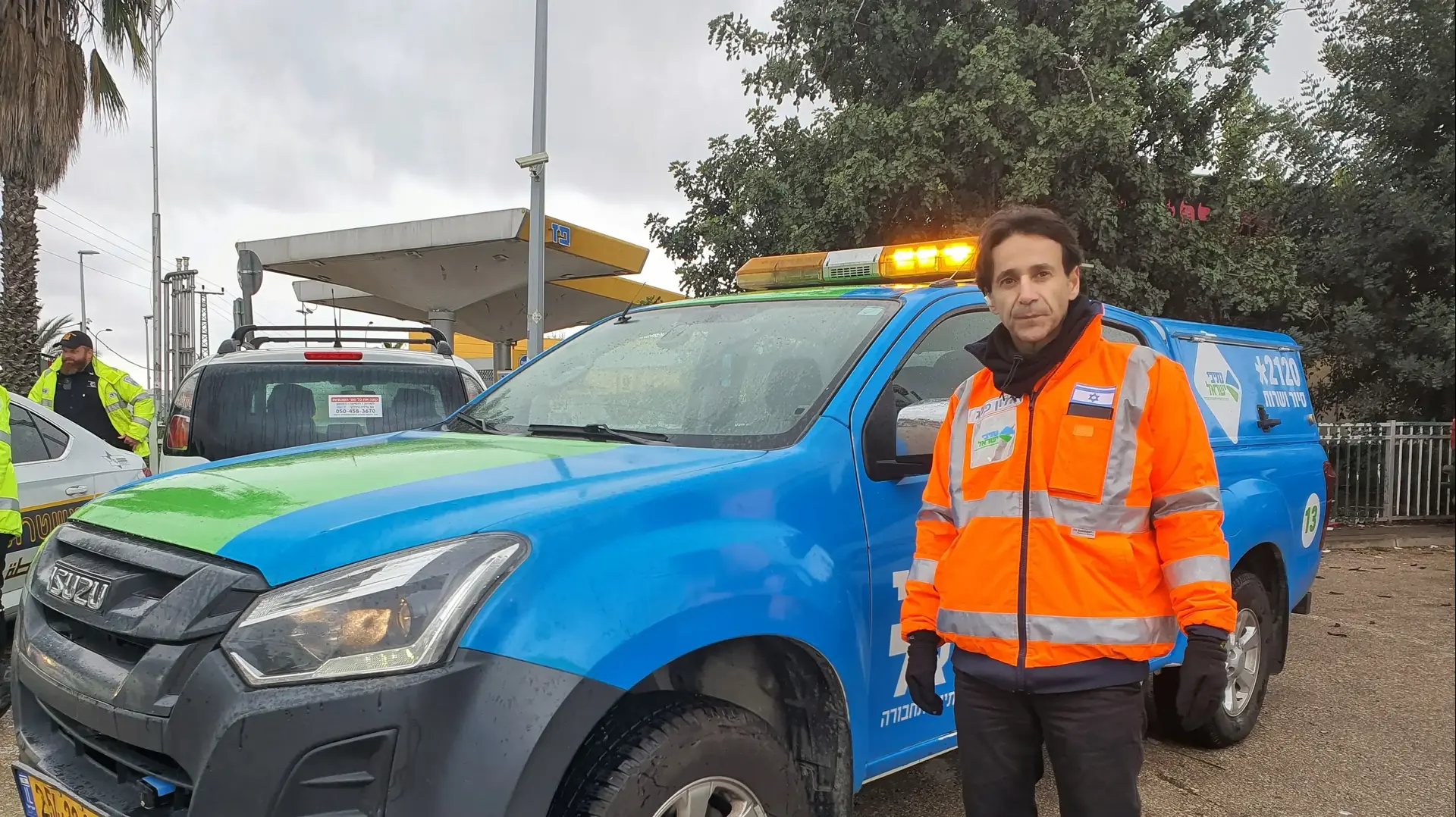 אלון פלג, מנהל מרחב מרכז בנתיבי ישראל, לקראת היערכות כלים של נתיבי ישראל במחלף שורש, 17 בפברואר 2021 אלון פלג, מנהל מרחב מרכז בנתיבי ישראל, לקראת היערכות כלים של נתיבי ישראל במחלף שורש, 17 בפברואר 2021