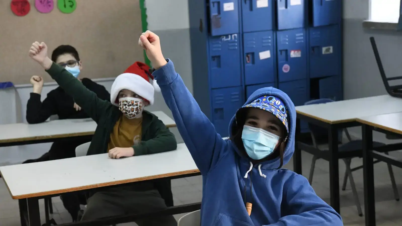 חזרה ללימודים בבית ספר בלפור ת"א , 21 בפברואר 2021