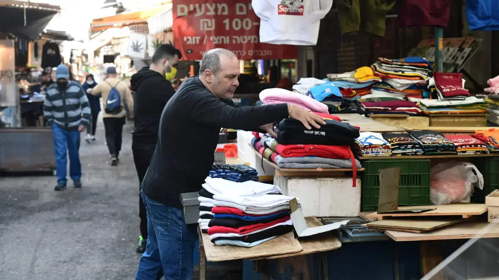 פתיחת שוק הכרמל, 21 בפברואר 2021 פתיחת שוק הכרמל, 21 בפברואר 2021