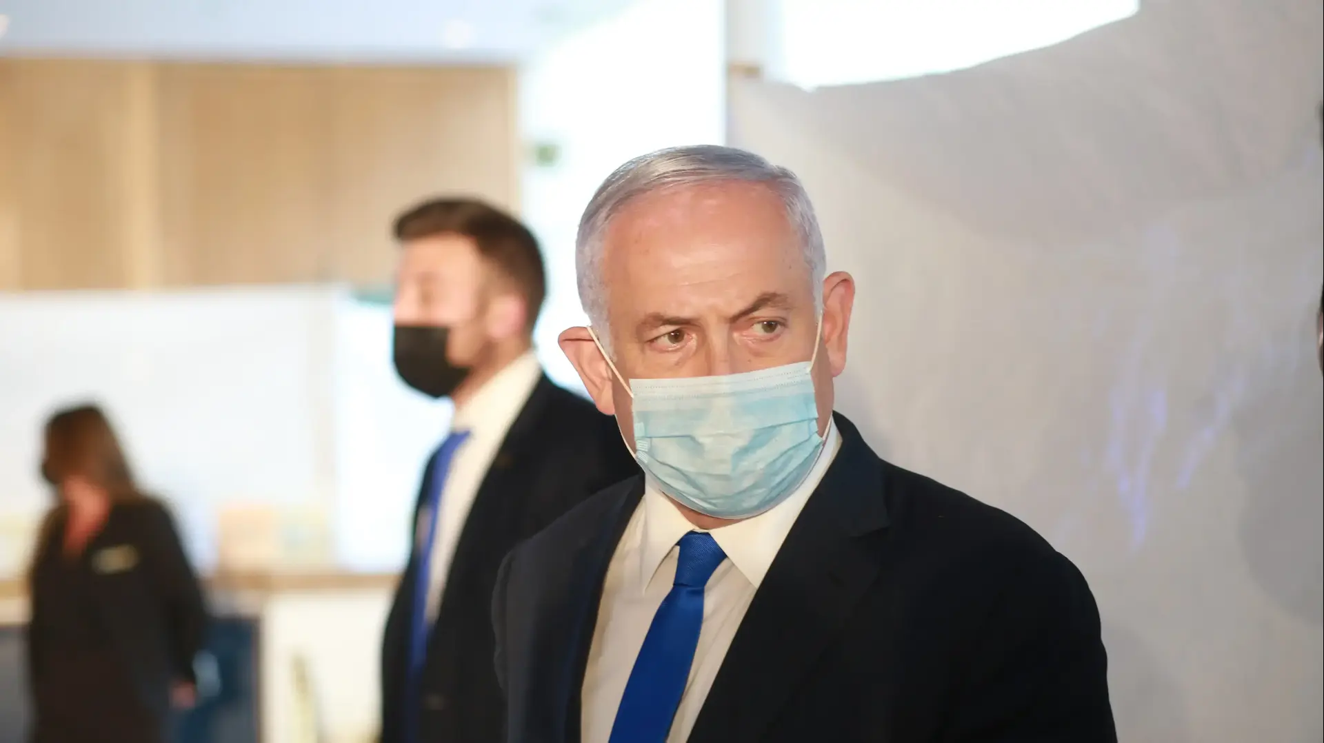 ראש הממשלה בנימין נתניהו במלון רויאל ביץ' באילת, 21 בפברואר 2021 ראש הממשלה בנימין נתניהו במלון רויאל ביץ' באילת, 21 בפברואר 2021