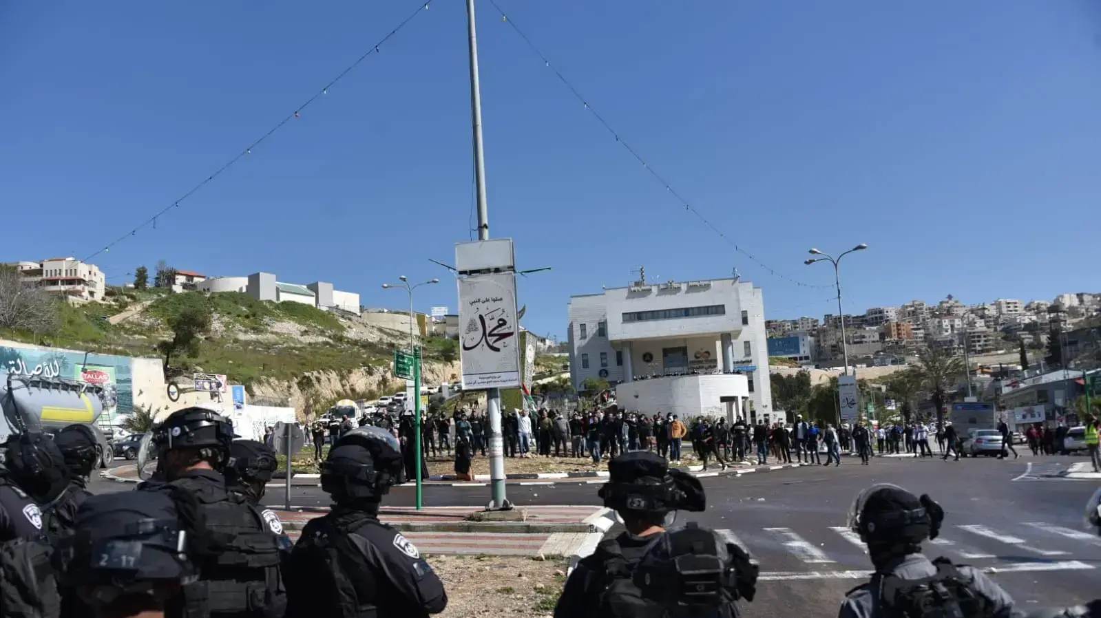 הפרות סדר במהלך הפגנה באום אל-פחם. 26 בפברואר 2021